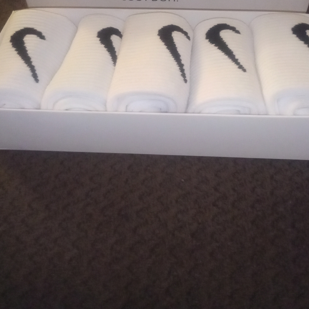 White Nike Socks